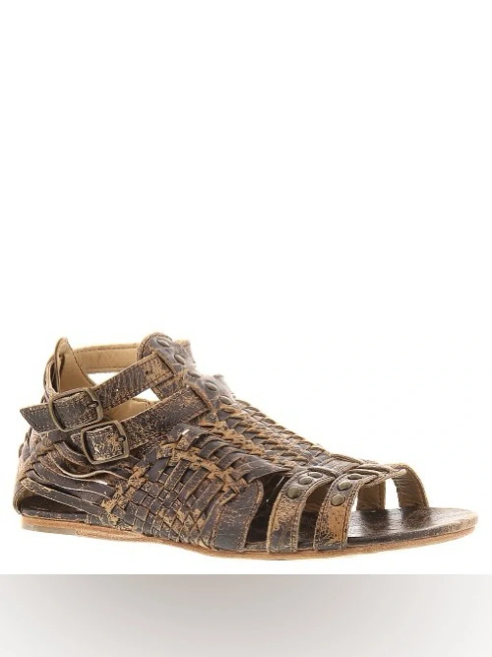 Bed Stu Claire Distressed Leather Gladiator Sandals 8